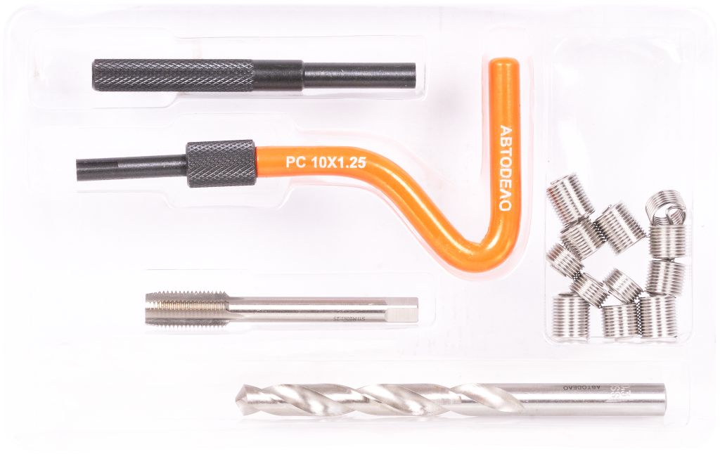 набор для восстановления резьбы М6 (16 пр.) АвтоDело 40386, шт - купить ...