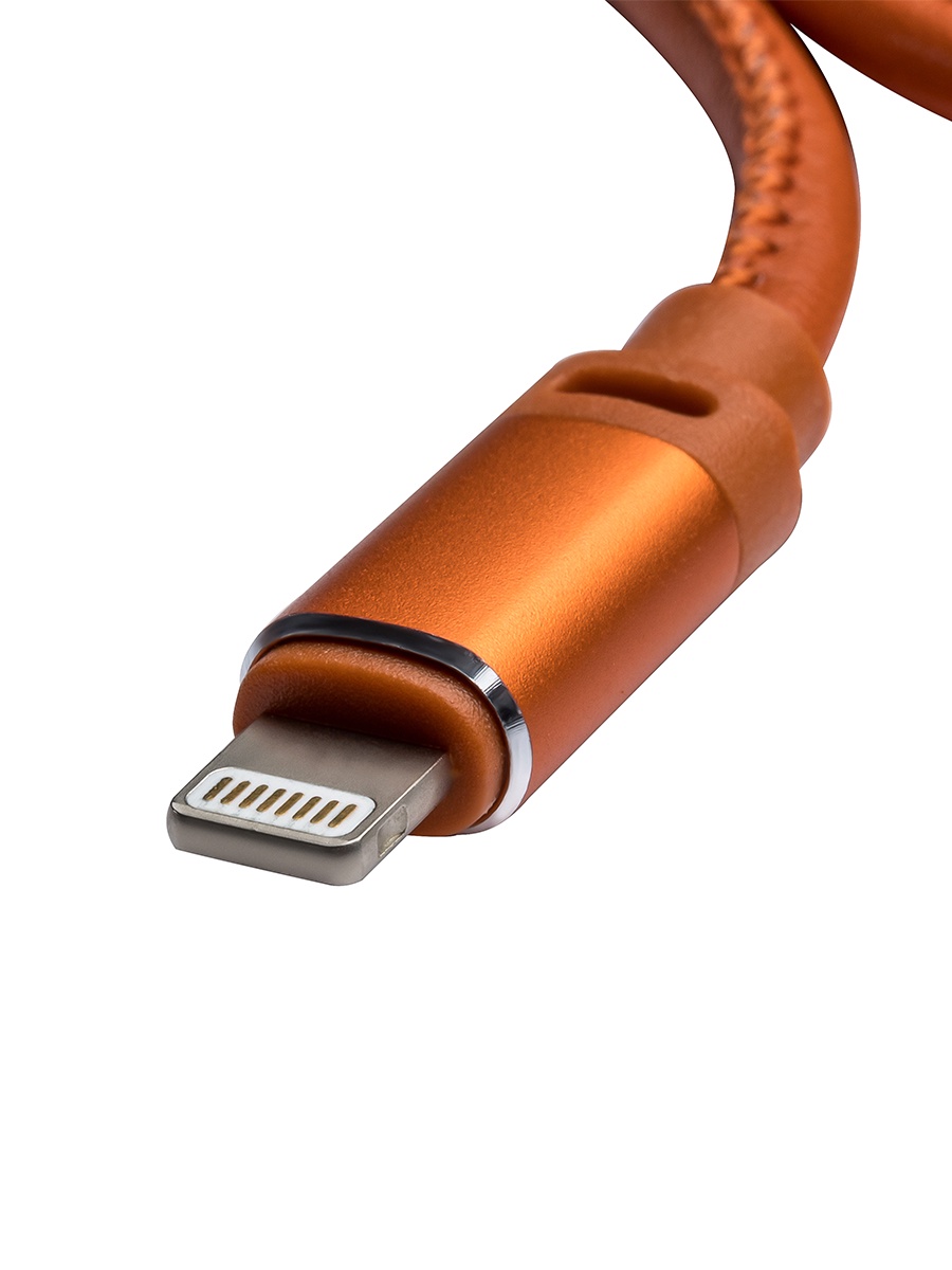 фото КОЖАНЫЙ USB кабель для IPhone, 1 м, светло-коричневый Kruglov