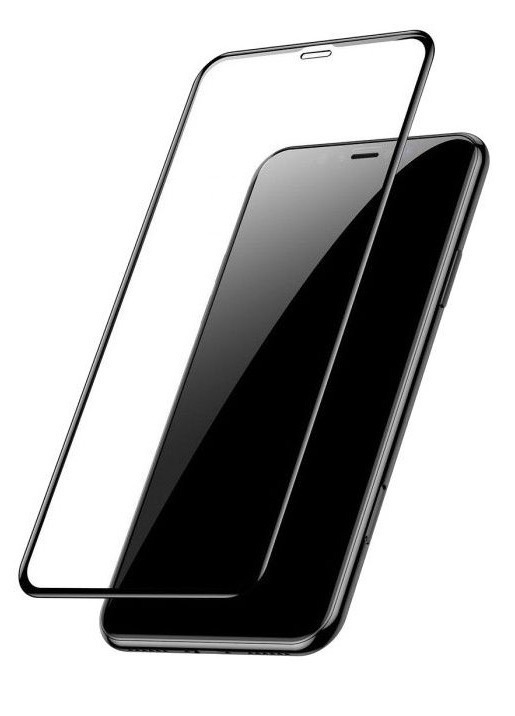 фото Стекло защитное Gurdini Cosmic Premium 6D front изогнутое для Apple iPhone X/XS/11 Pro 5.8",908759,черный,прозрачный