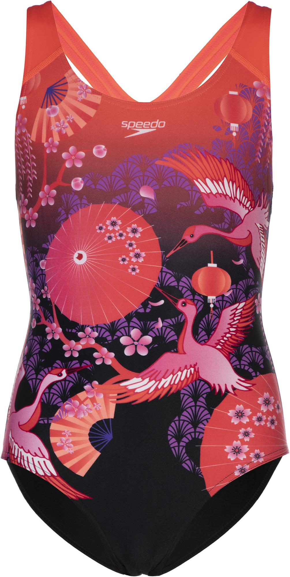 Купальник слитный Speedo Crane Blossom Plmt Digi Spbk Jf - купить с ...