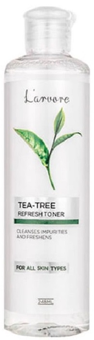 фото Тонер успокаивающий с экстрактом зеленого чая L'arvore "TEA-TREE REFRESH TONER", 248 мл.