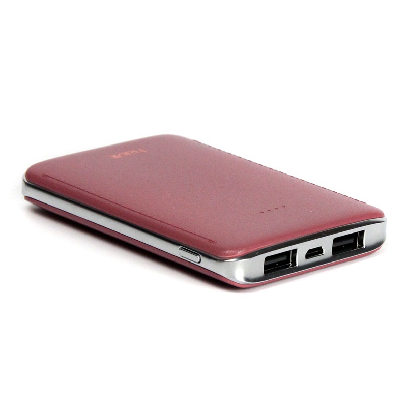 фото Аккумулятор внешний HAVIT Power Bank HV-PB004X 5000 mAh, red/brown