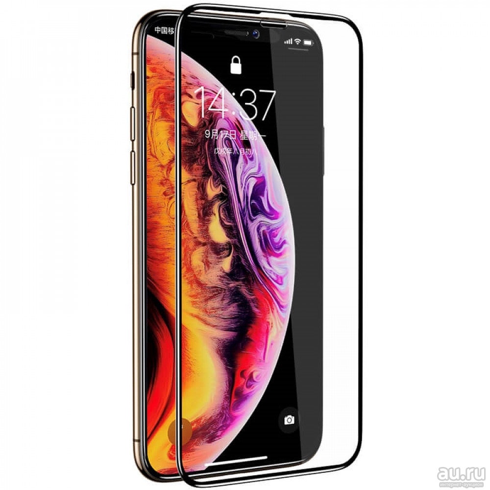 фото Защитное стекло 10D Tempered Glass для iPhone XS MAX, черный