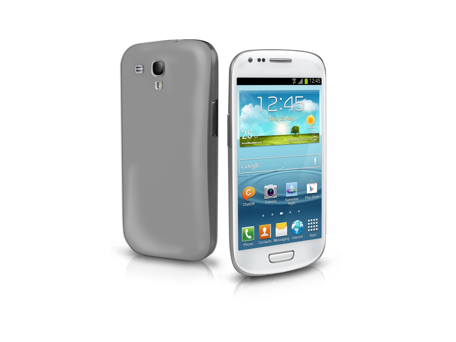 фото Чехол SBS для Samsung Galaxy S3 Mini (ультратонкий, светло- серый)