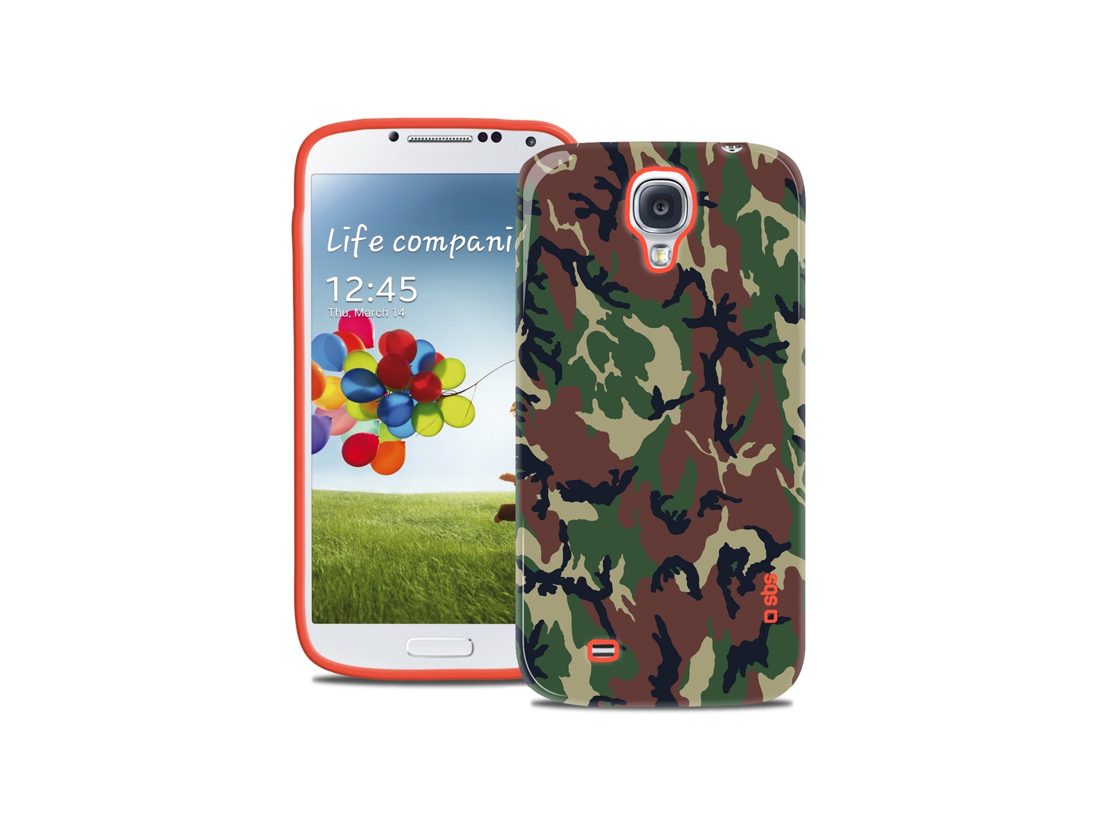 фото Чехол SBS для Samsung Galaxy S4 (Camouflage, оранжевый)