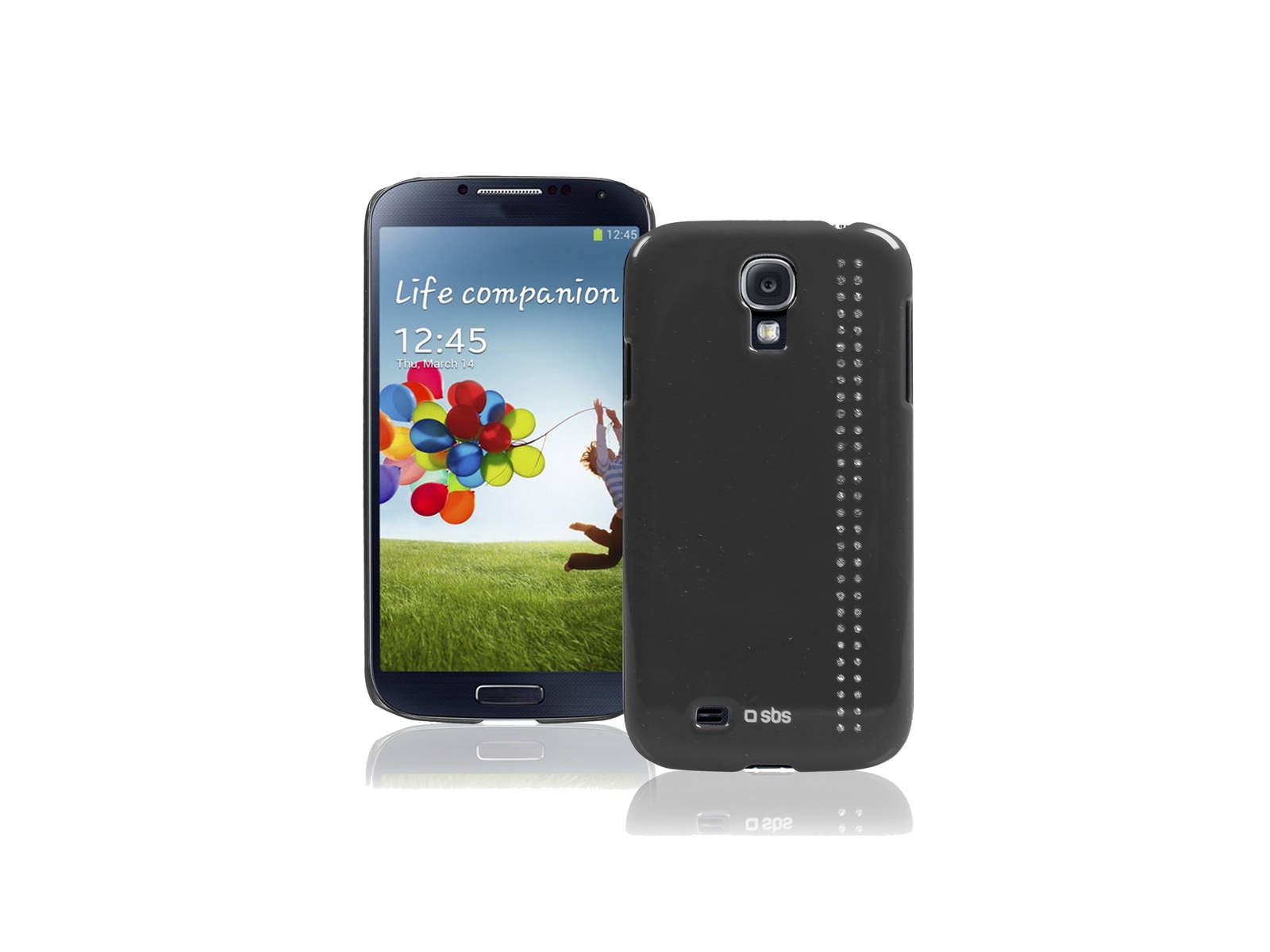 фото Чехол Bijoux SBS для Samsung Galaxy S4 Mini (блестки, серый)