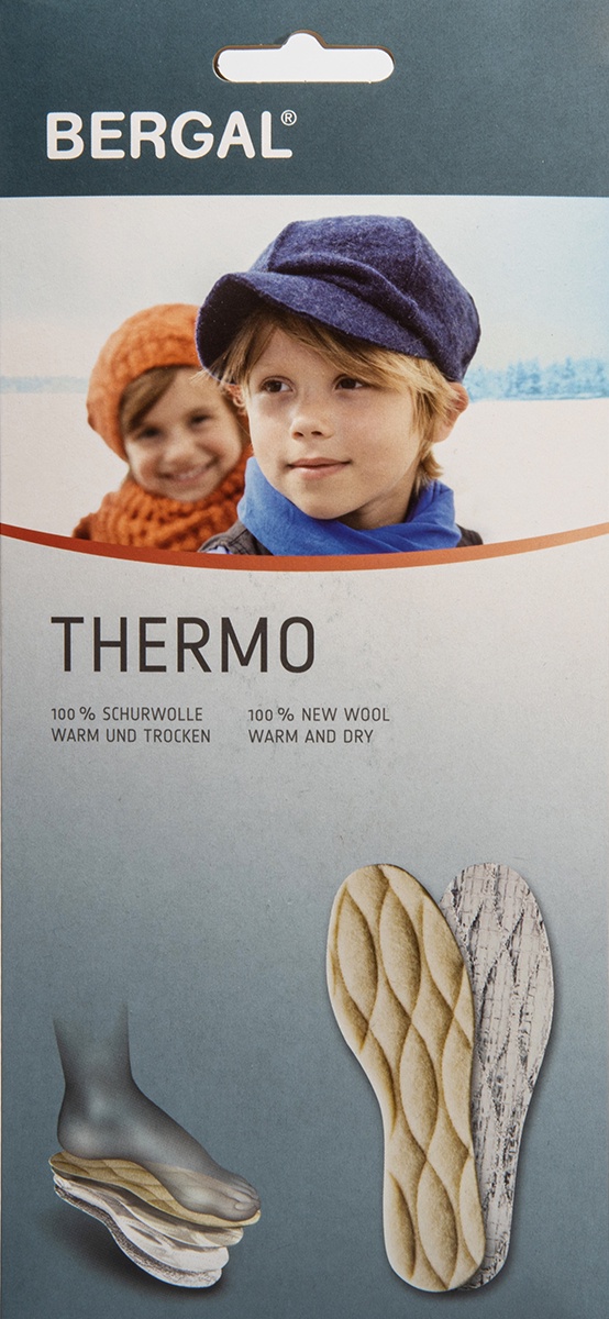 фото Стельки детские из натуральной шерсти BERGAL Thermo 33