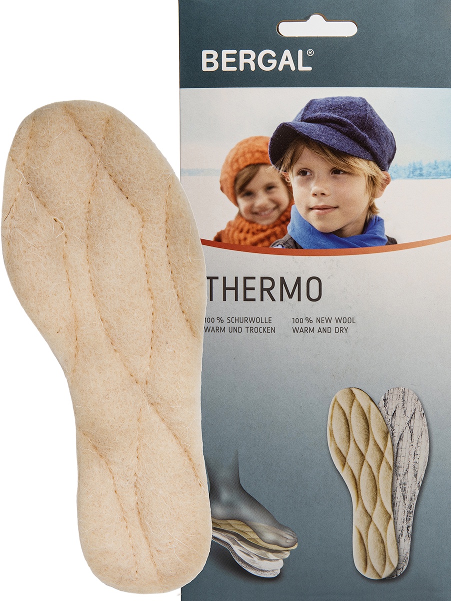 фото Стельки детские из натуральной шерсти BERGAL Thermo 25