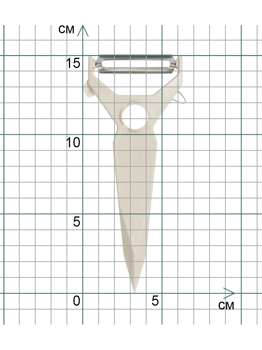 фото Овощечистка-декоратор 5 в 1, Borner (Германия), цвет: белый