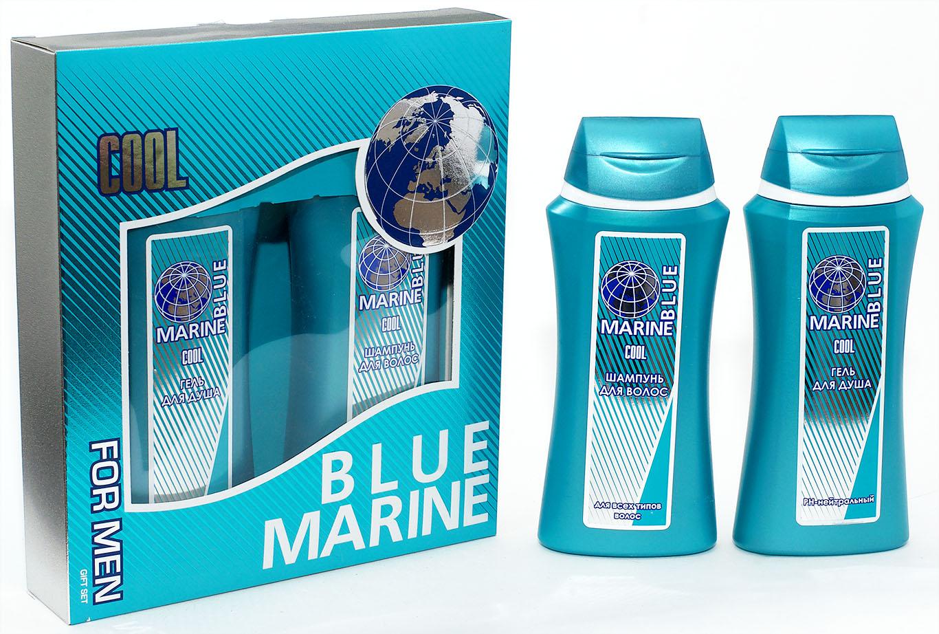 фото Подарочный набор FESTIVA Blue Marine COOL (Шампунь 250 мл. + Гель для душа 250 мл.) муж