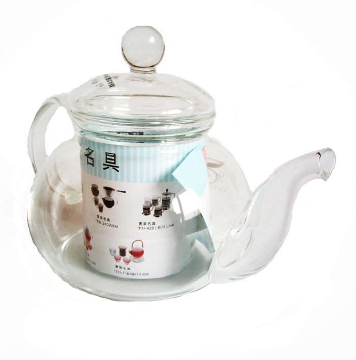 фото Стеклянный заварочный чайник со стеклянной колбой 500 мл Нет бренда
