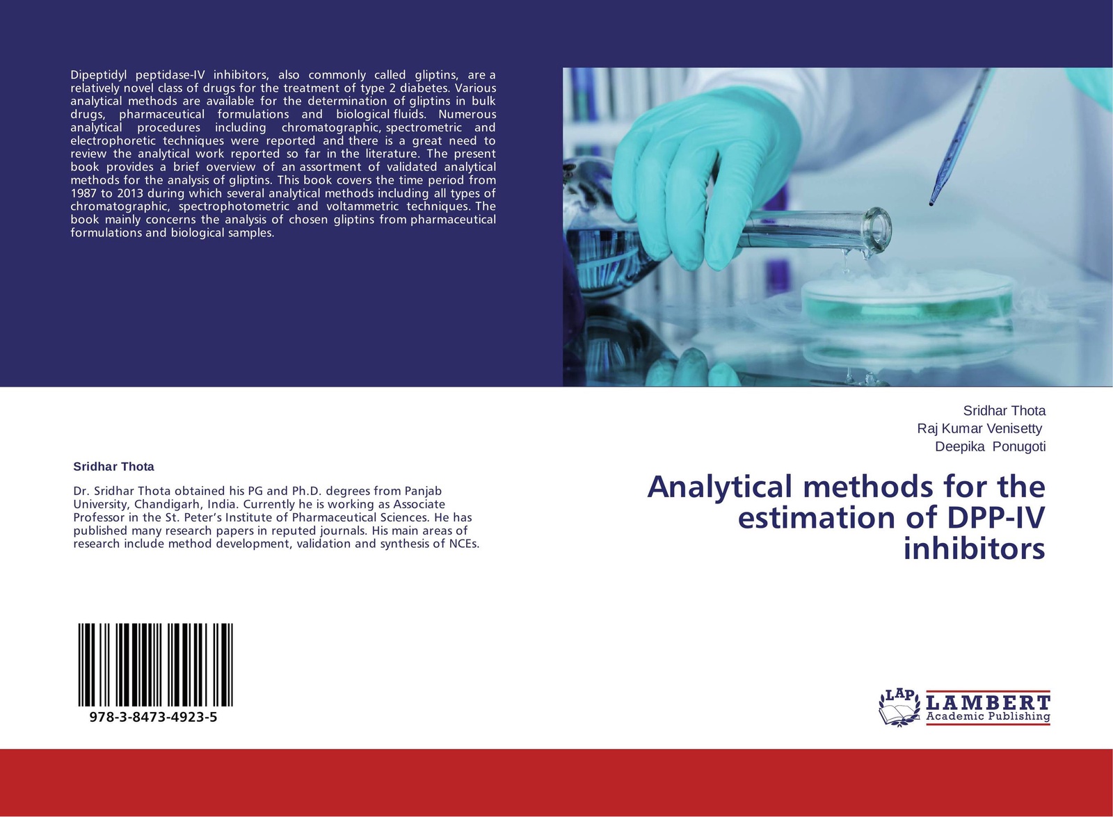 The technique being developed. Synthetic analytical. analytical chemistry book.