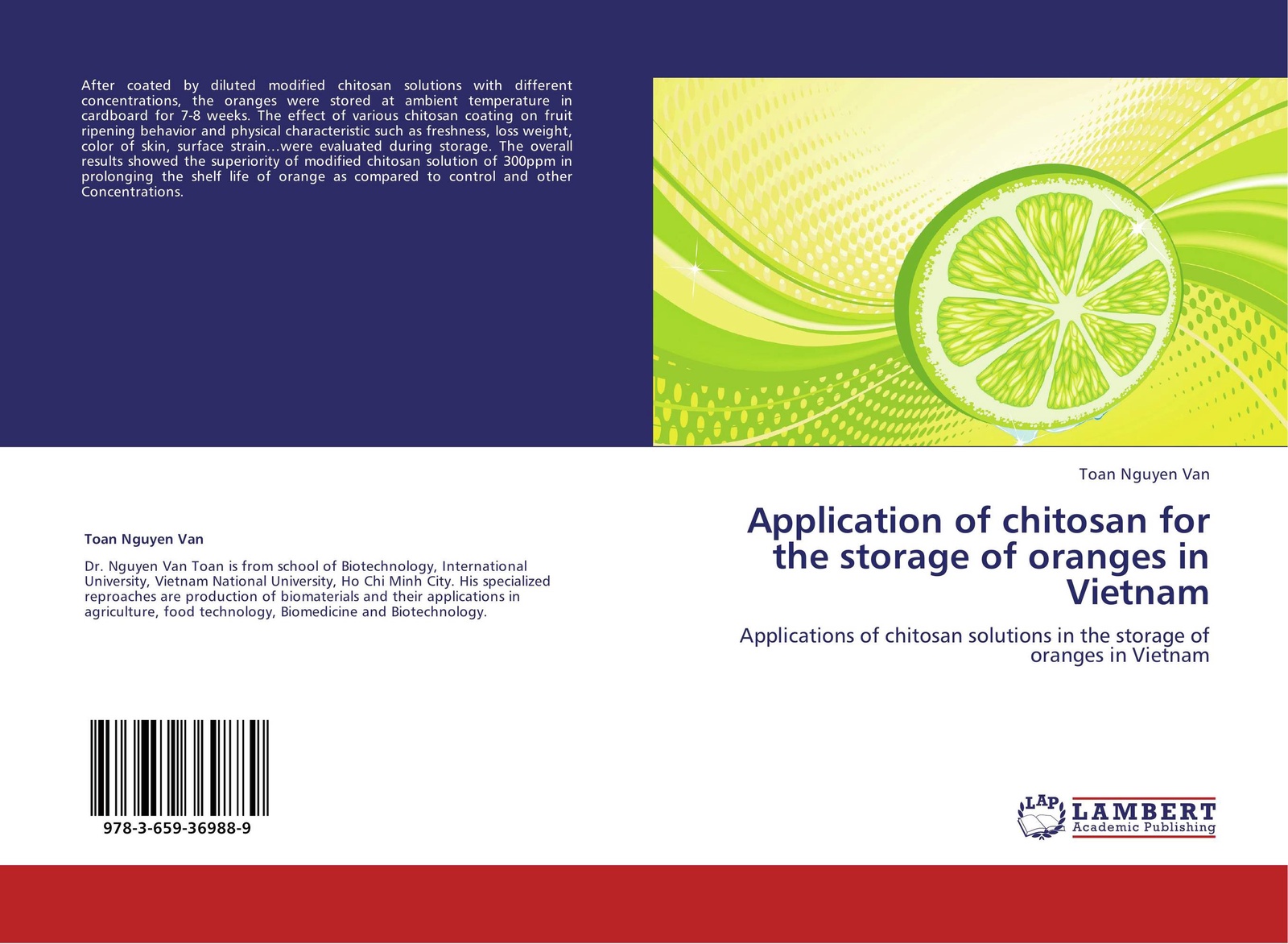Toan Nguyen Van Application of chitosan for the storage of oranges in Vietnam Toan Nguyen Van Application of chitosan for the storage of oranges in Vietnam