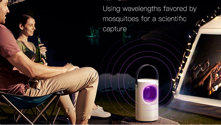 фото Отпугиватель комаров Baseus Purple Vortex USB Mosquito Lamp (White)