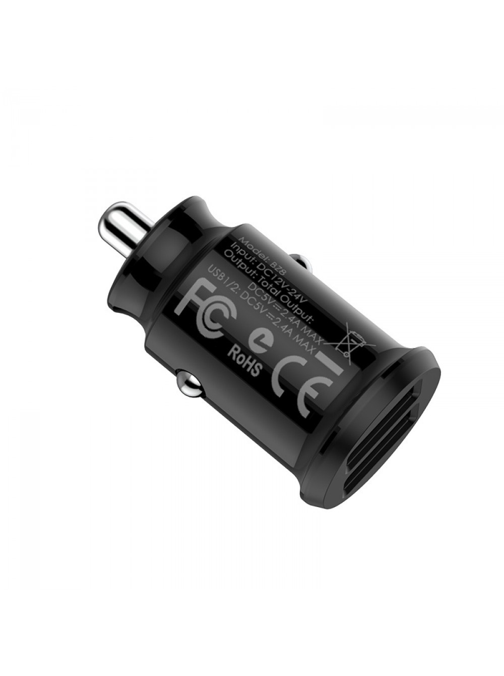 фото Автомобильное зарядное устройство Borofone BZ8 MaxRide Dual Port Car Charger Black