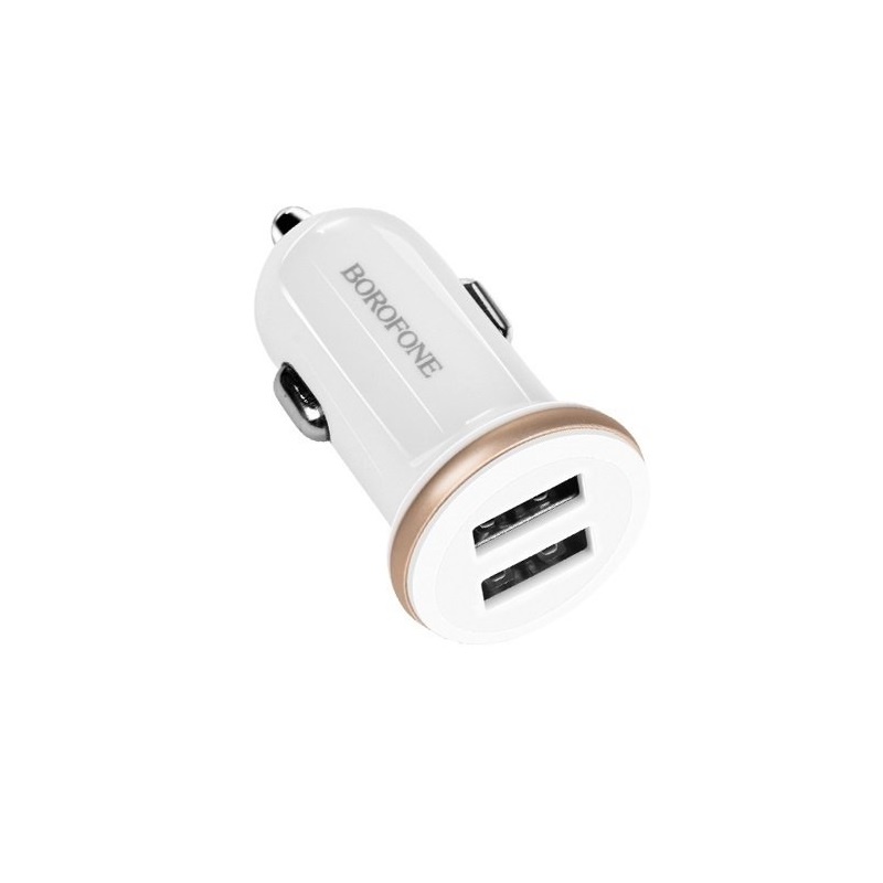 фото Автомобильное зарядное устройство Borofone BZ5 CarPal dual port car charger White