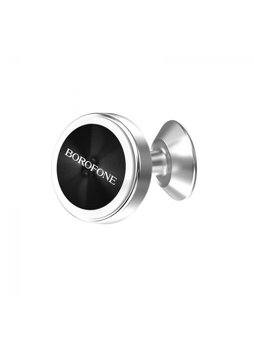 фото Автомобильный магнитный держатель Borofone BH5 Platinum metal magnetic in-car holder for dashboard Silver