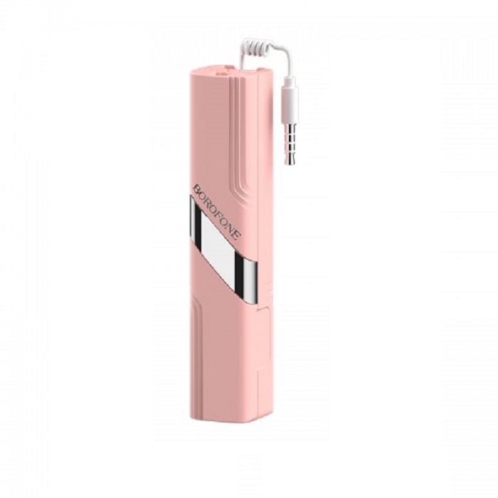 фото Монопод для селфи Borofone BY3 3.5mm wired remote control selfie stick Pink