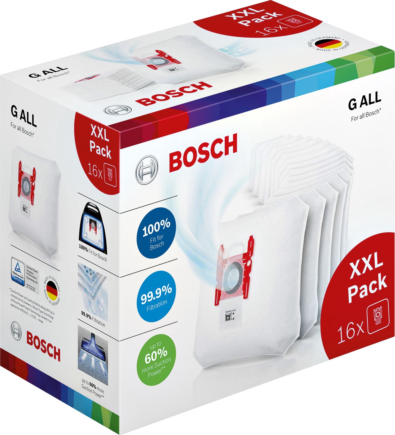 фото Мешок для пылесоса Bosch BBZ16GALL, тип "G ALL", 16 шт. 17002095, BBZ16GALL Bosch gmbh