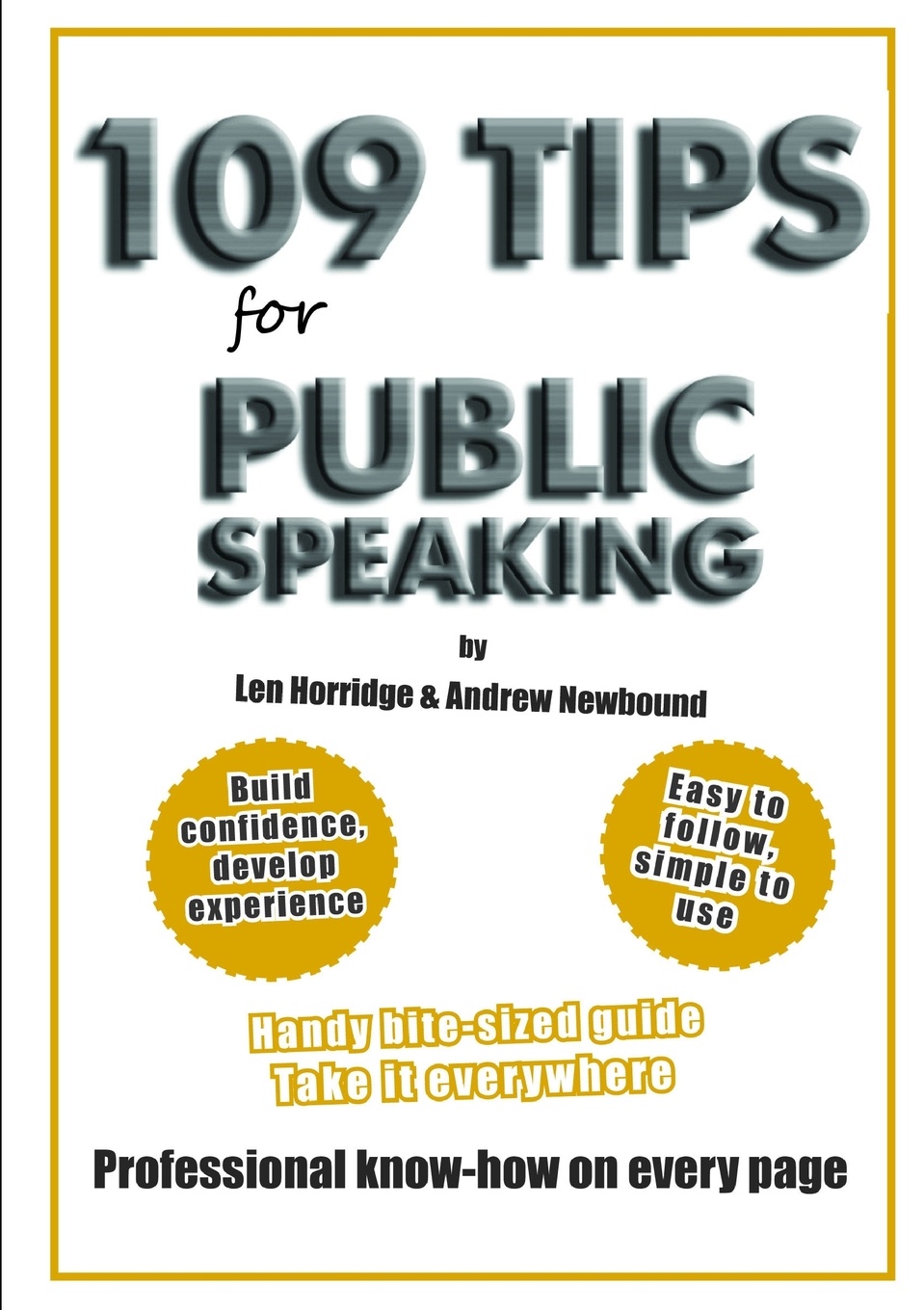 109 Tips for Public Speaking