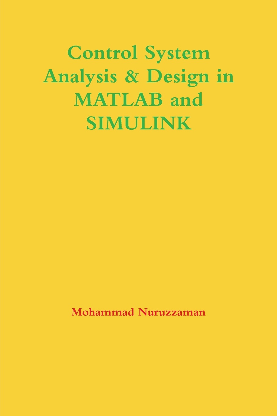 Control System Analysis & Design in MATLAB and Simulink