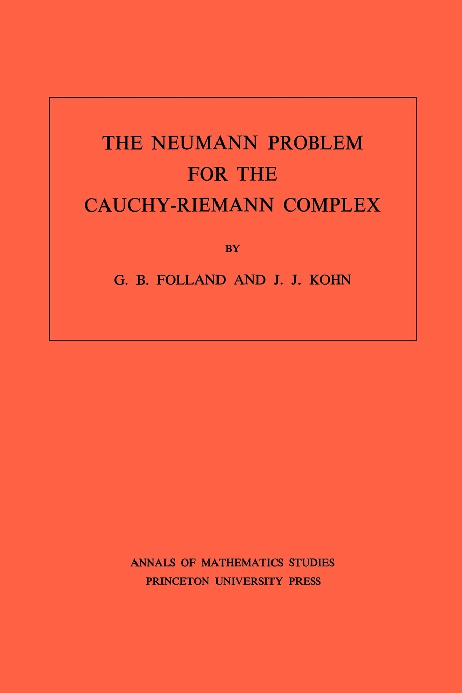 The Neumann Problem for the Cauchy-Riemann Complex. (AM-75), Volume 75