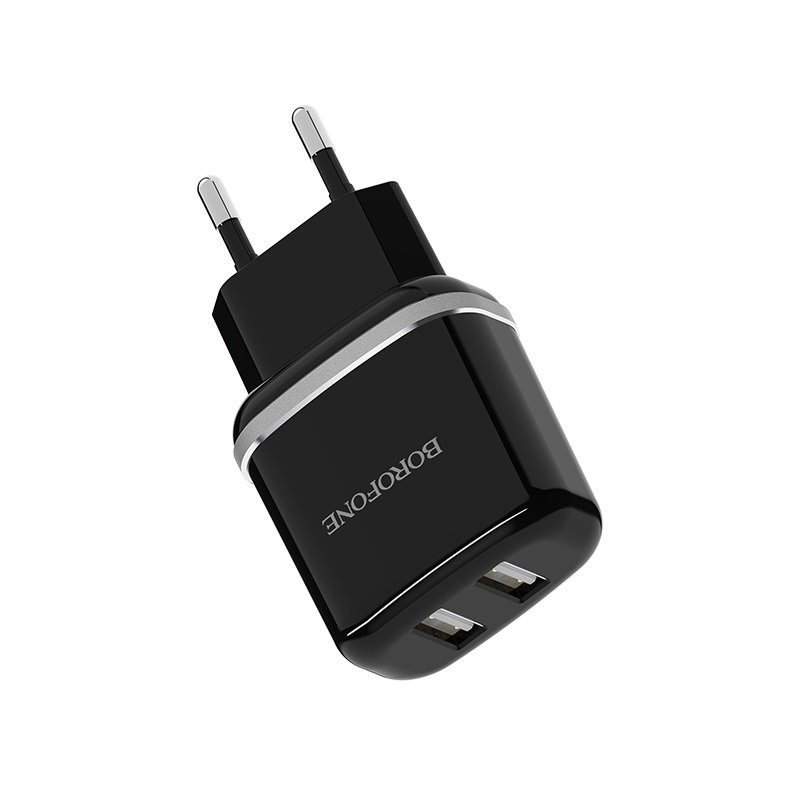 фото Сетевое зарядное устройство Borofone BA25A Outstanding dual port charger (EU) Black