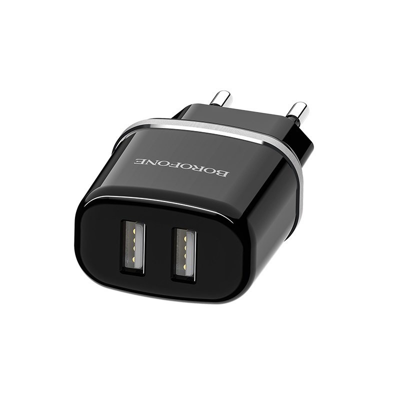 фото Сетевое зарядное устройство Borofone BA25A Outstanding dual port charger (EU) Black