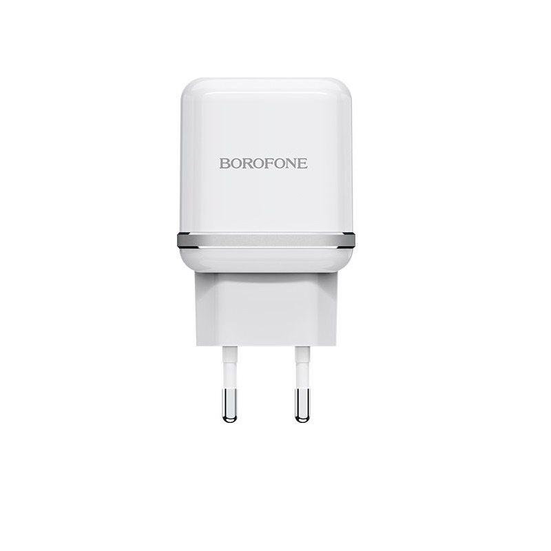 фото Сетевое зарядное устройство Borofone BA25A Outstanding dual port charger set (Micro-USB) (EU) White