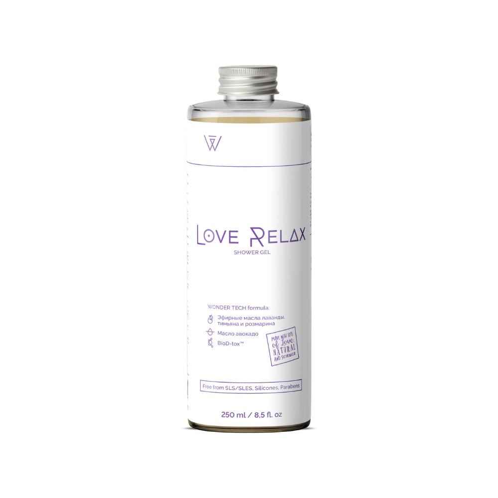 фото Антибактериальный гель для душа WonderLab Cosmetics LOVE RELAX, 250 мл.