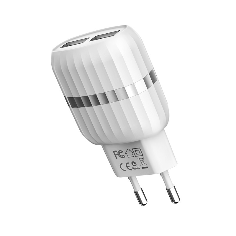 фото Сетевое зарядное устройство Borofone BA24A Vigour dual port charger (EU) White