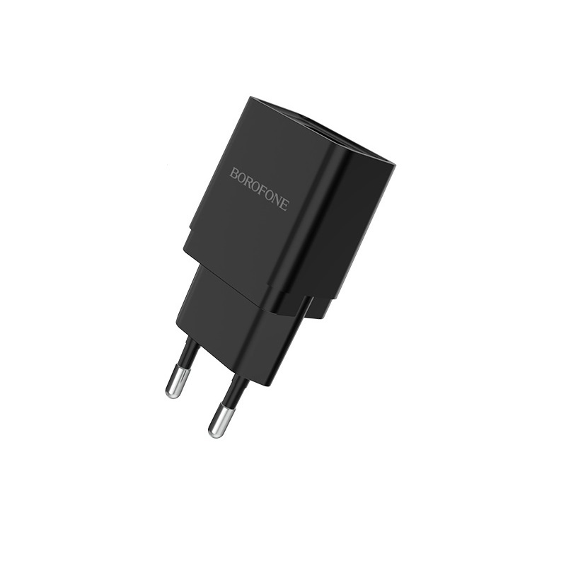 фото Сетевое зарядное устройство Borofone BA19A Nimble single port charger (EU) Black