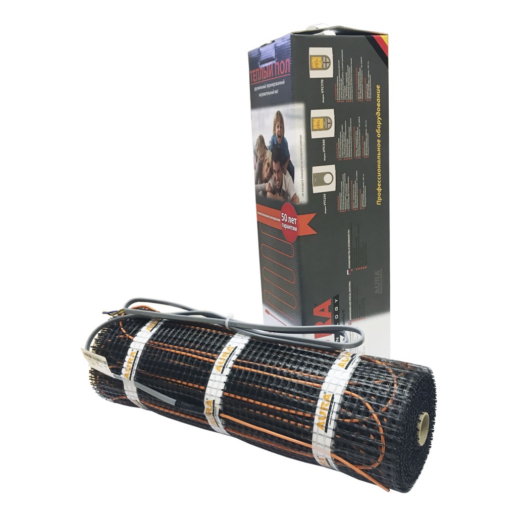 Комплект теплого пола Aura Heating МТА 225-1,5 1,5м/кв 0,225кВт