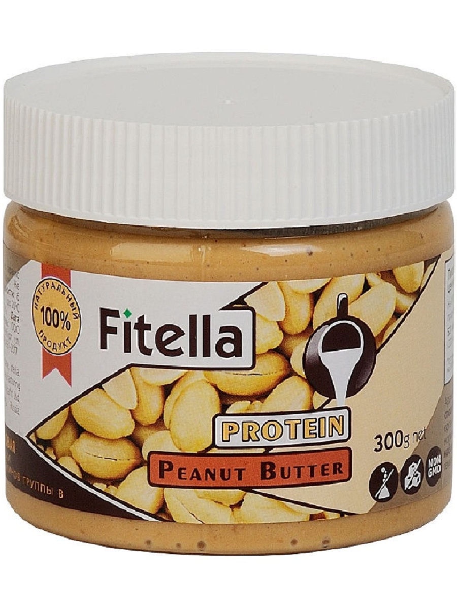 Арахисовая паста "Fitella" протеиновая, Vitmax nutrition, 300 гр ...