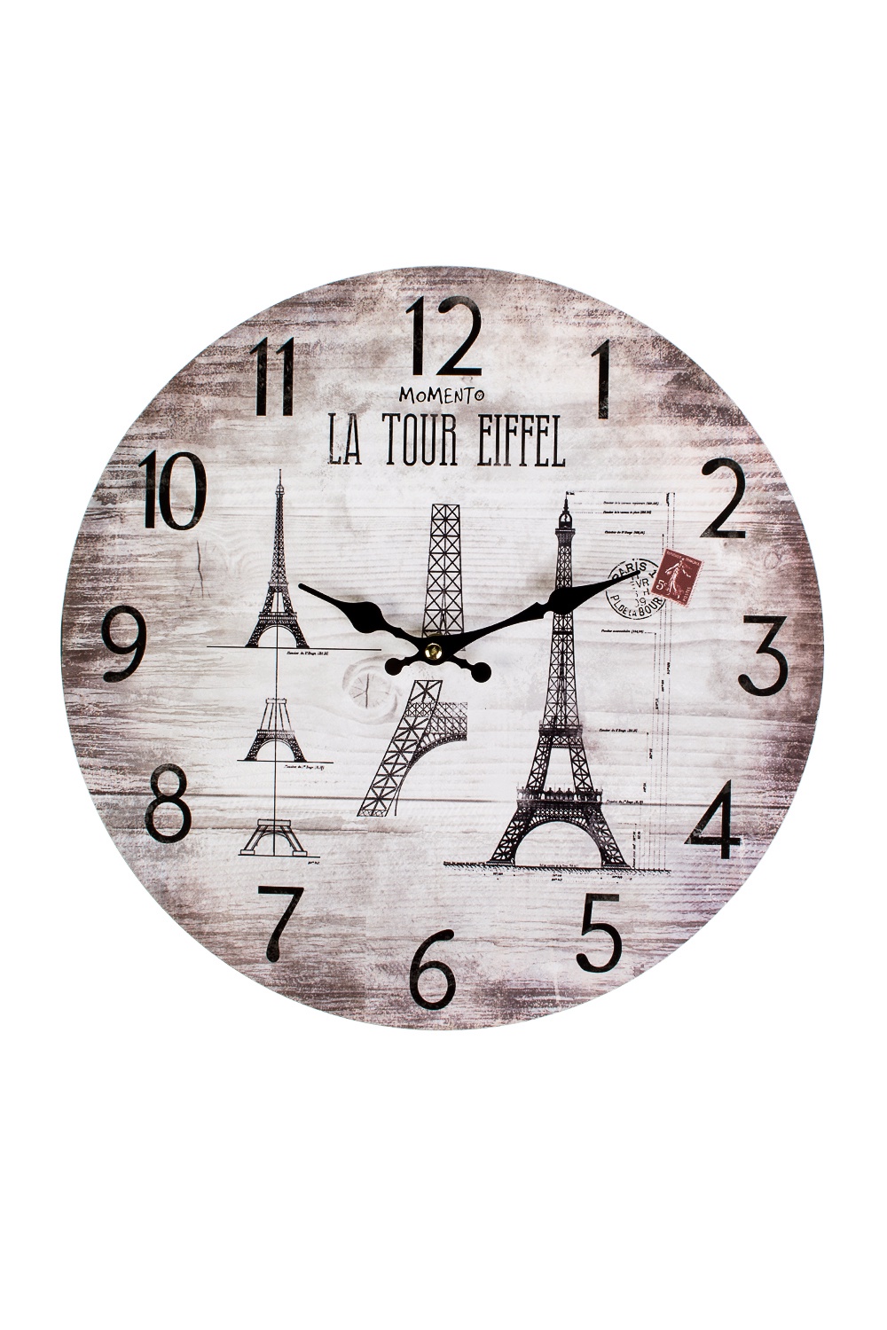 фото Настенные часы Красный куб "Париж"