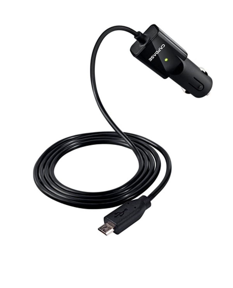 фото Автомобильное зарядное устройство CAPDASE Atom Plus Micro-USB 1А, черный