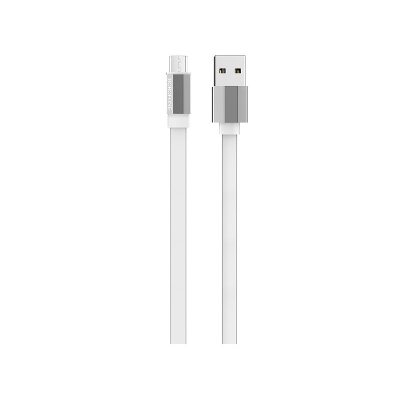 фото Кабель Borofone BU8 Glory charging data cable for Micro-USB White