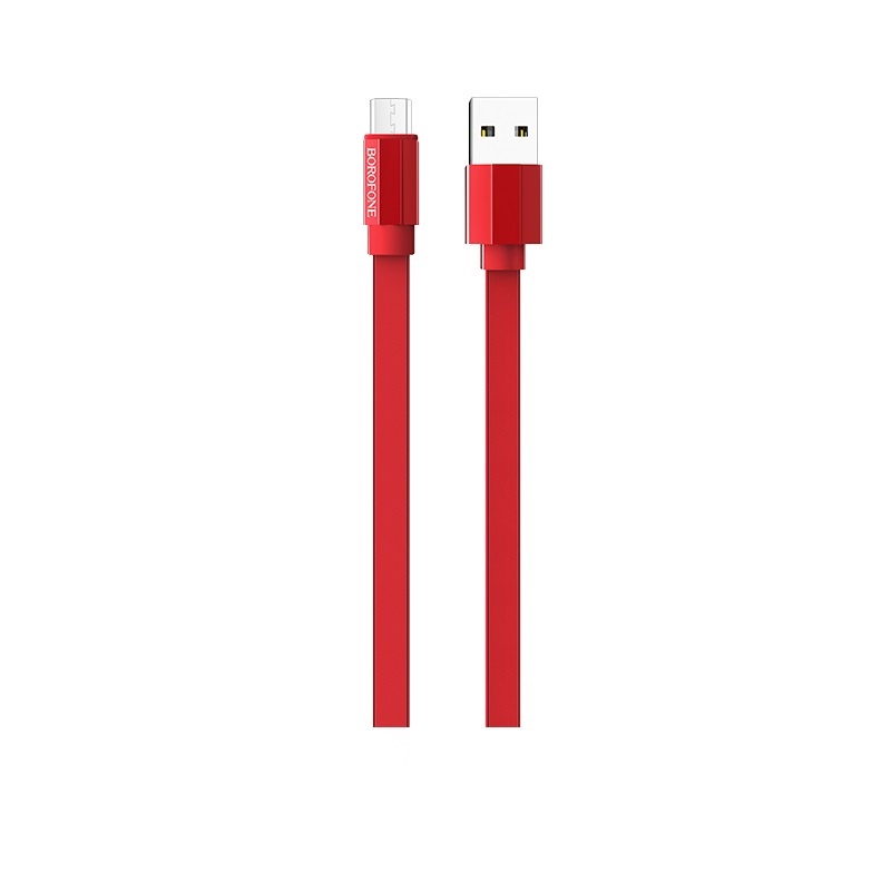 фото Кабель Borofone BU8 Glory charging data cable for Micro-USB Red