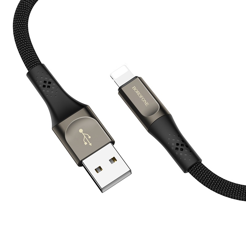 фото Кабель Borofone BU7 Superior charging data cable for Lightning Black