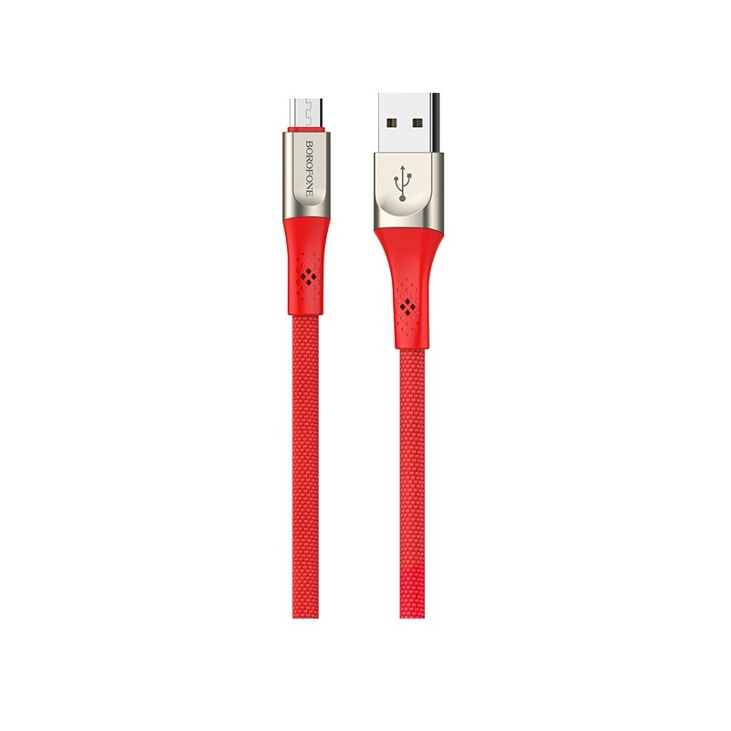 фото Кабель Borofone BU7 Superior charging data cable for Micro-USB Red