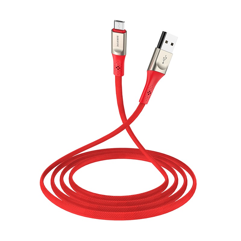 фото Кабель Borofone BU7 Superior charging data cable for Micro-USB Red