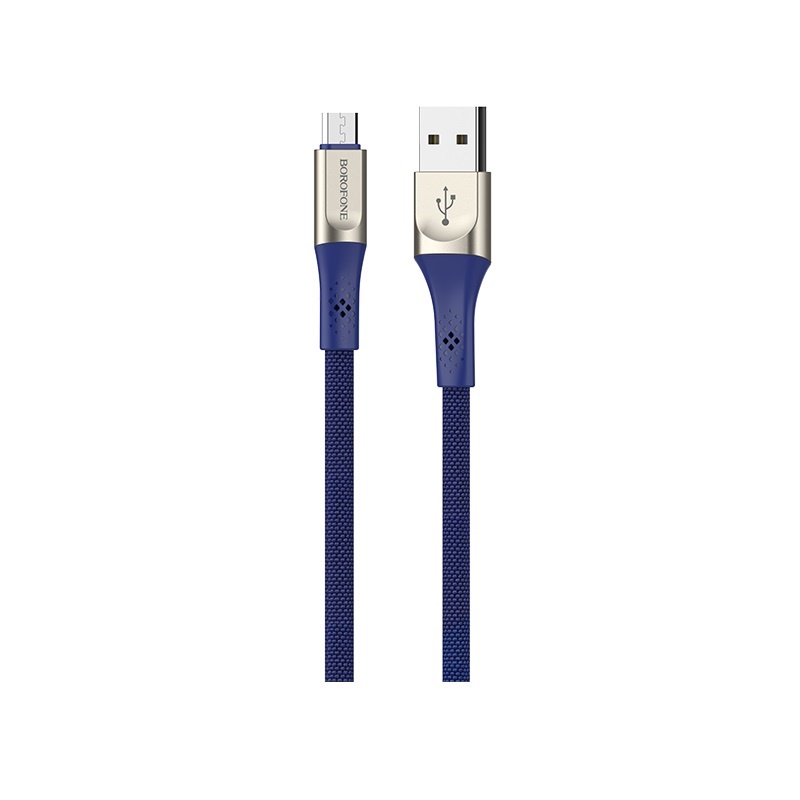 фото Кабель Borofone BU7 Superior charging data cable for Micro-USB Blue