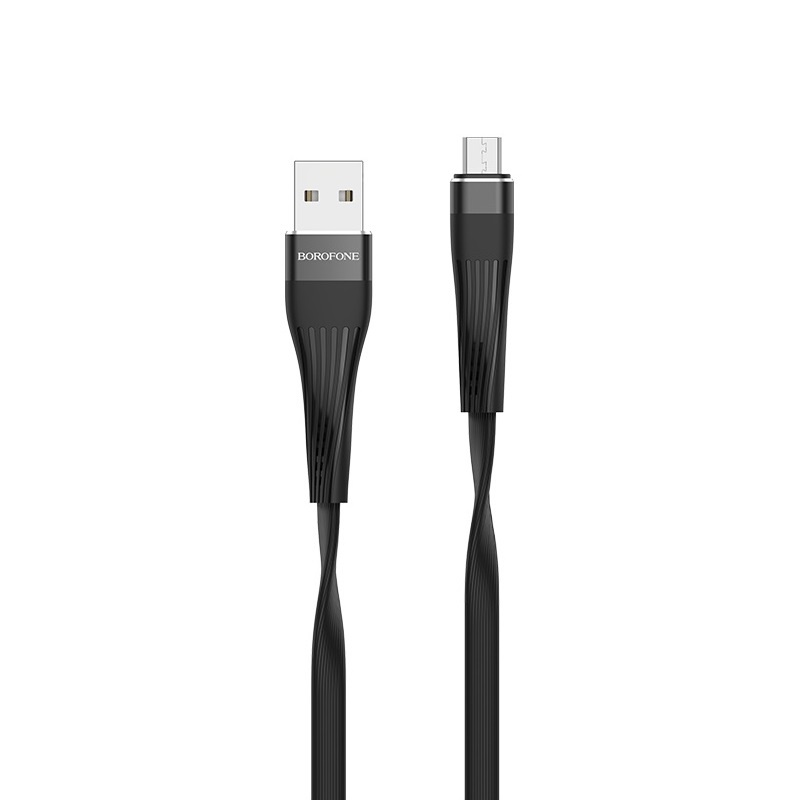 фото Кабель Borofone BU4 Micro-USB small waistline charging data cable Black