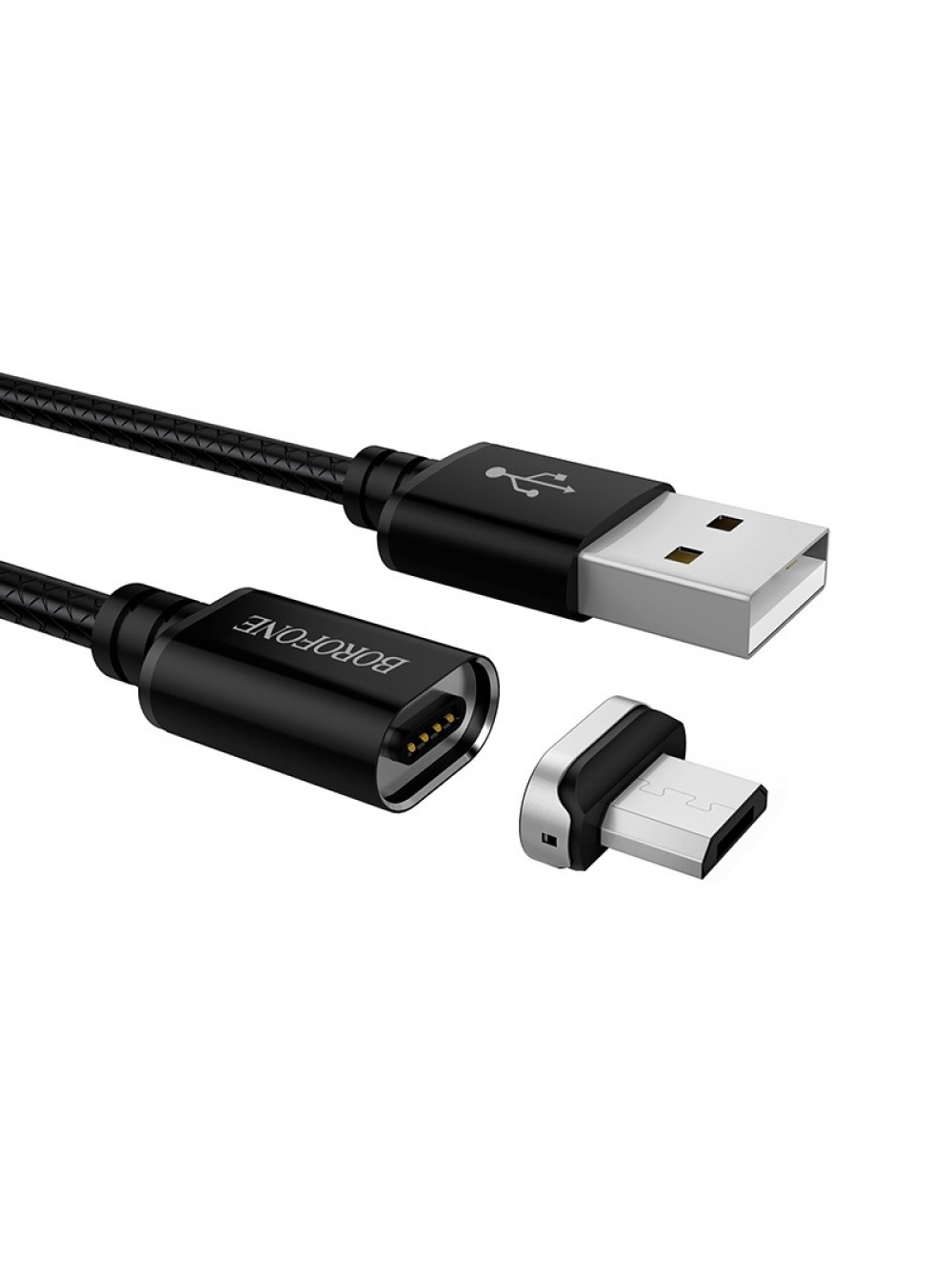 фото Магнитный кабель Borofone BU1 MagJet USB to Micro-USB Cable Black