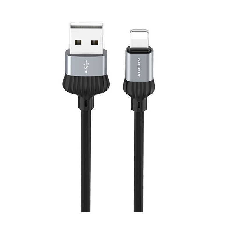 фото Кабель Borofone BX28 Dignity charging data cable for Lightning Metal Gray