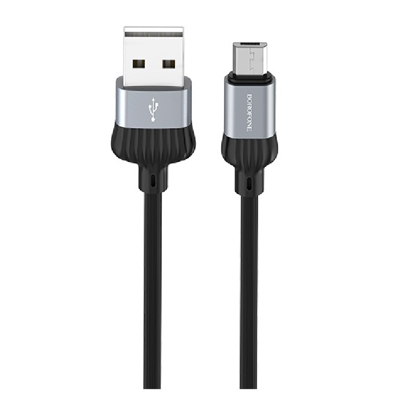 фото Кабель Borofone BX28 Dignity charging data cable for Micro-USB Metal Gray