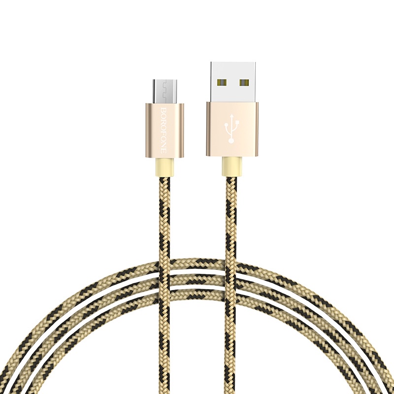 фото Кабель Borofone BX24 Ring current charging data cable for Micro-USB Gold