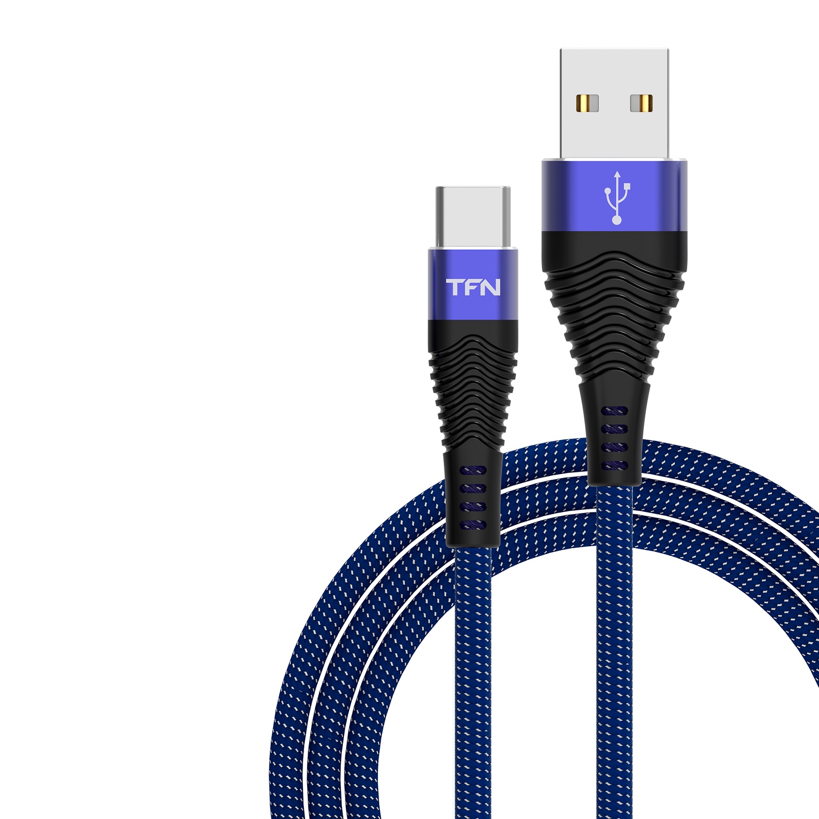 фото Кабель TFN USB-Type-C 3A 1.0m Blue-Black