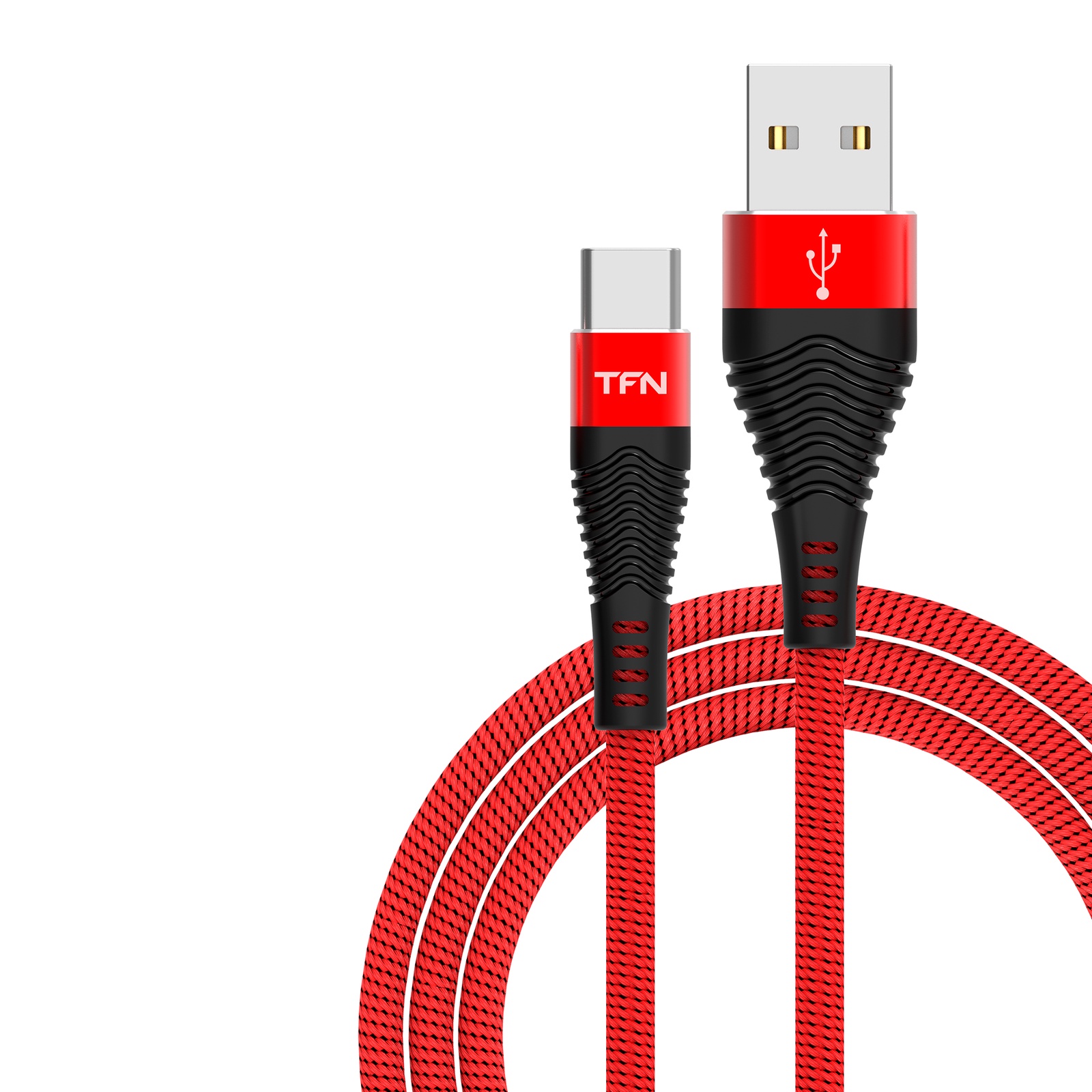 фото Кабель TFN USB-Type-C 3A 1.0m Red-Black