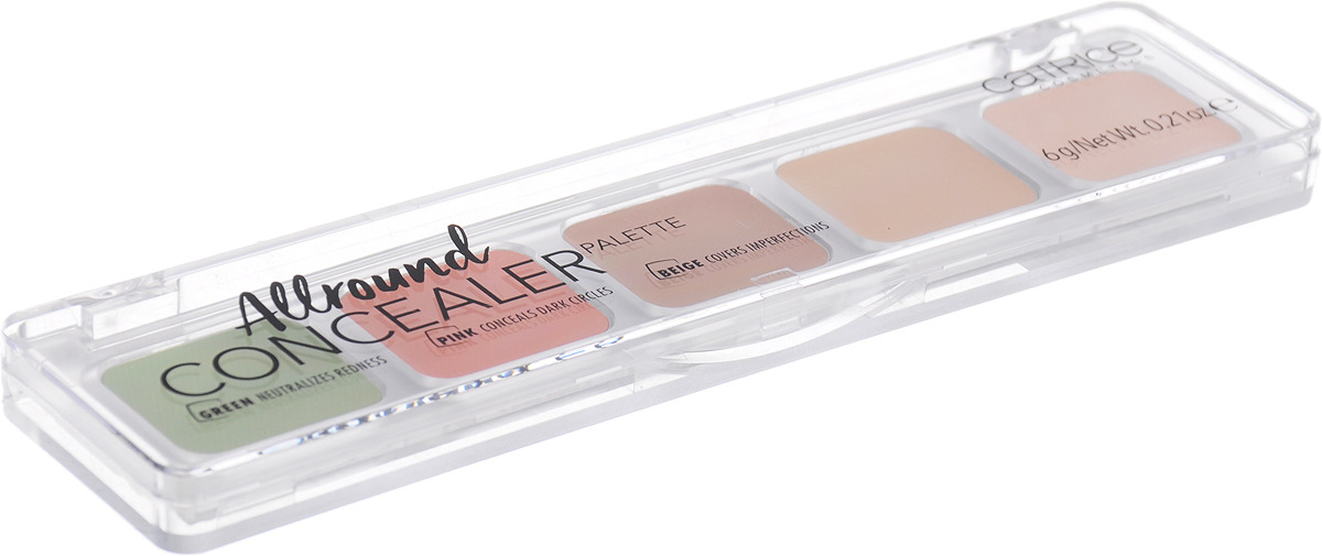 фото CATRICE Консилер Allround Concealer 010 (5 оттенков 3 беж+ роз+зел), 6гр